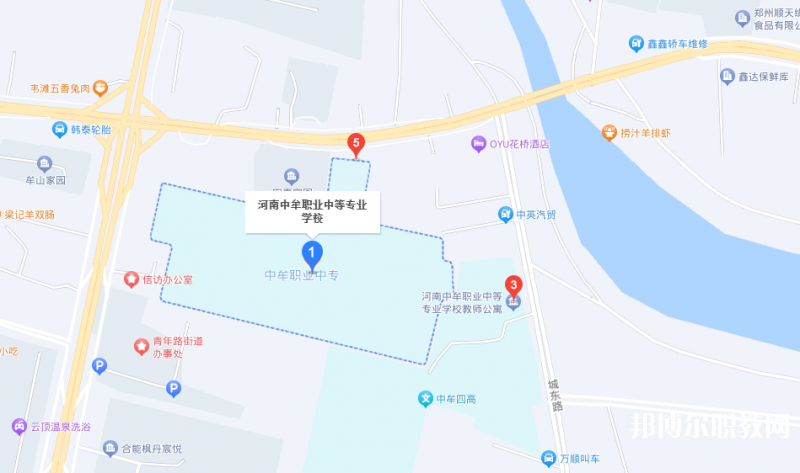 中牟縣職業(yè)中等專業(yè)學(xué)校地址，乘車路線