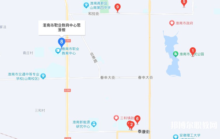 淮南經(jīng)濟(jì)技術(shù)學(xué)校地址，乘車(chē)路線