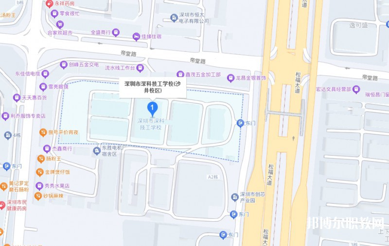 深圳市深科技工學(xué)校地址，乘車路線