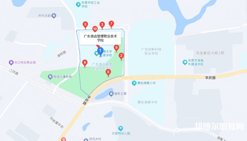廣東酒店管理職業(yè)技術(shù)學(xué)院中職部地址，乘車路線