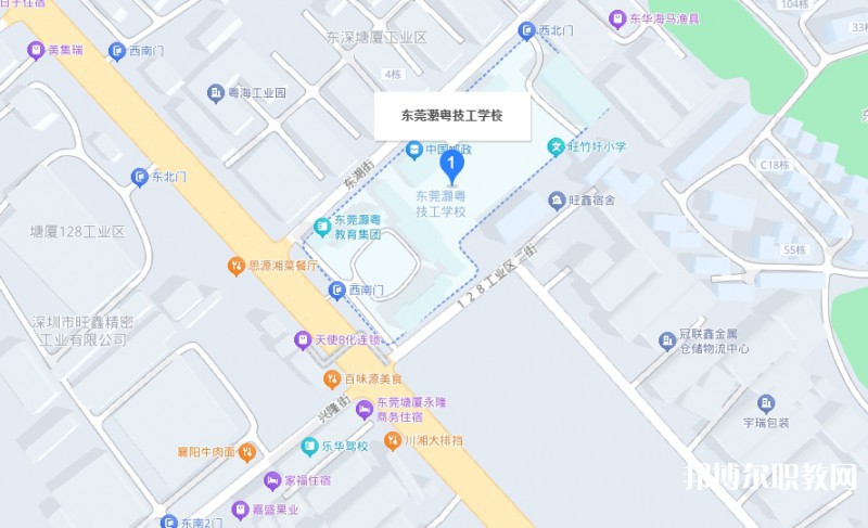 東莞市灝粵技工學校地址，乘車路線